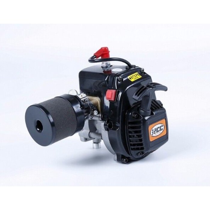 RovanSports R320 /32CC 4 bouts motorblok met luchtfilterset en 813 Walbro carb., NGK and dubbel geveerde clutch