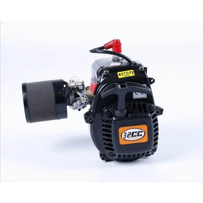 RovanSports R320 /32CC 4 bolts engine with airfilterset and 813 Walbro carb., NGK and double springs clutch