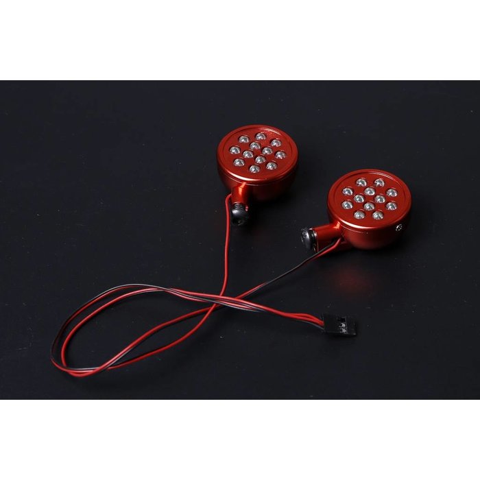 RovanSports Baha CNC koplampjes in zilver of rood