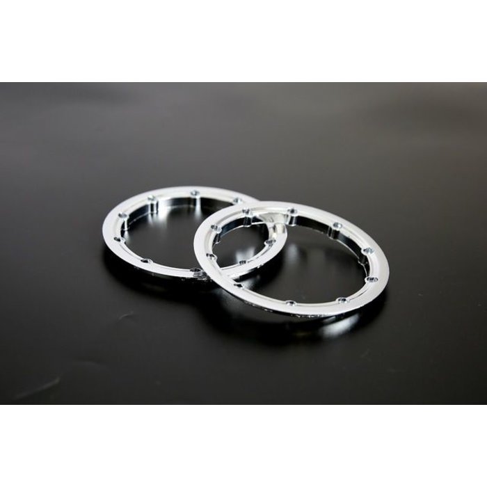 RovanLosi Chrome LT wheels outside beadlocks (also fit for 5B/5T/5SC) - Felgeringe