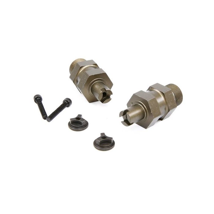 RovanSports Front wheel axle extended hard anodised (2pcs)