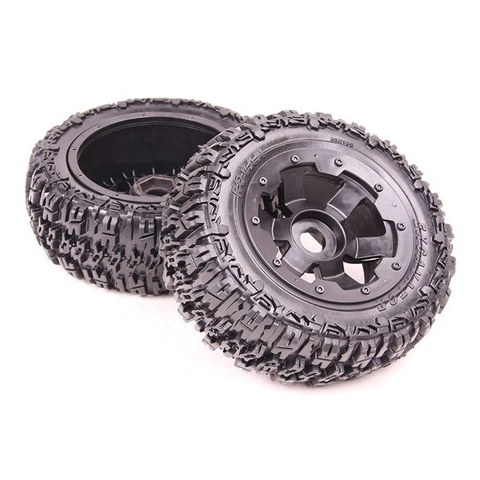 RovanSports 5T Knobby wheel tire set rear (2pcs) Excavator 80x195 (2pc)