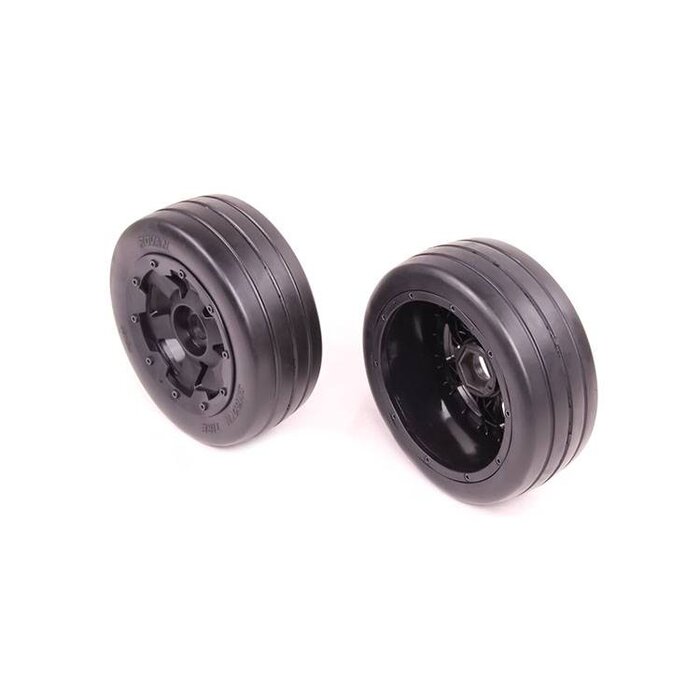 RovanSports 5B front slick tyres set 2pcs Smooth Tire slicks 170x60