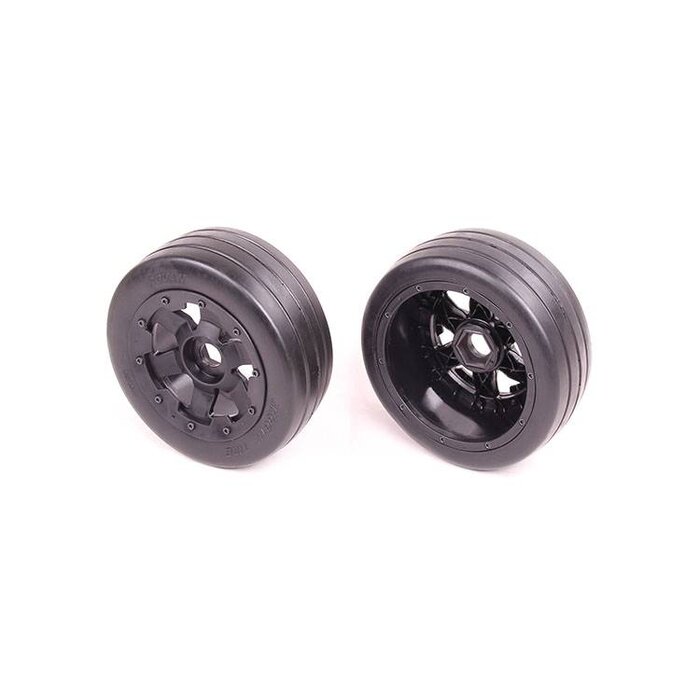 RovanSports 5B front slick tyres set 2pcs Smooth Tire slicks 170x60
