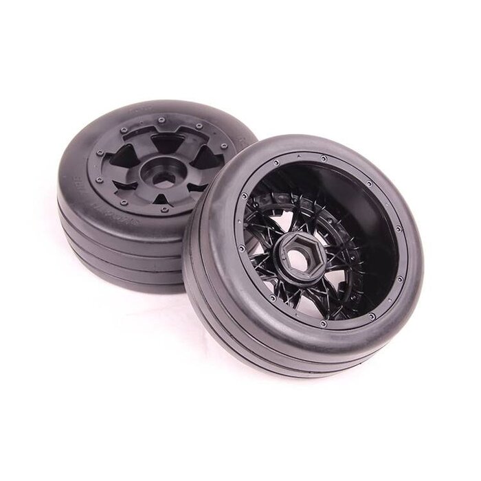 RovanSports 5B front slick tyres set 2pcs Smooth Tire slicks 170x60