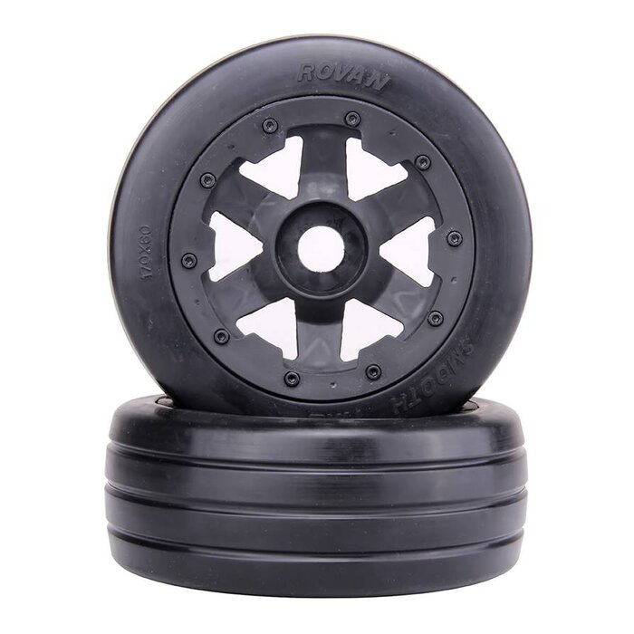 RovanSports 5B front slick tyres set 2pcs Smooth Tire slicks 170x60