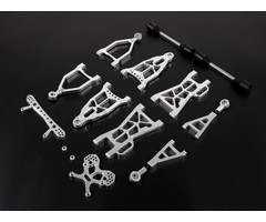 RovanSports New Baha CNC alu extended (12mm longer as standard) Front  Rear A Arm kit compleet including front shock tower and rear shock mount