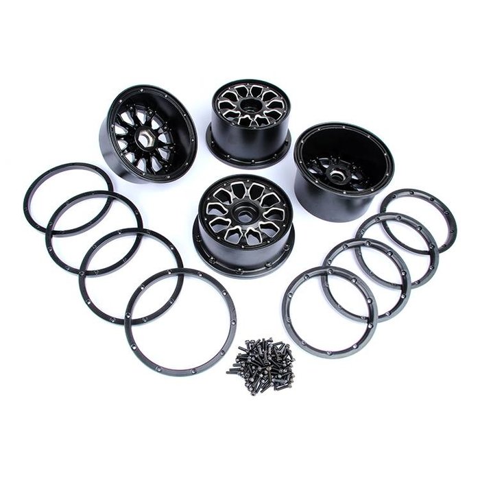 RovanSports Alloy wheels black/white 4pcs.