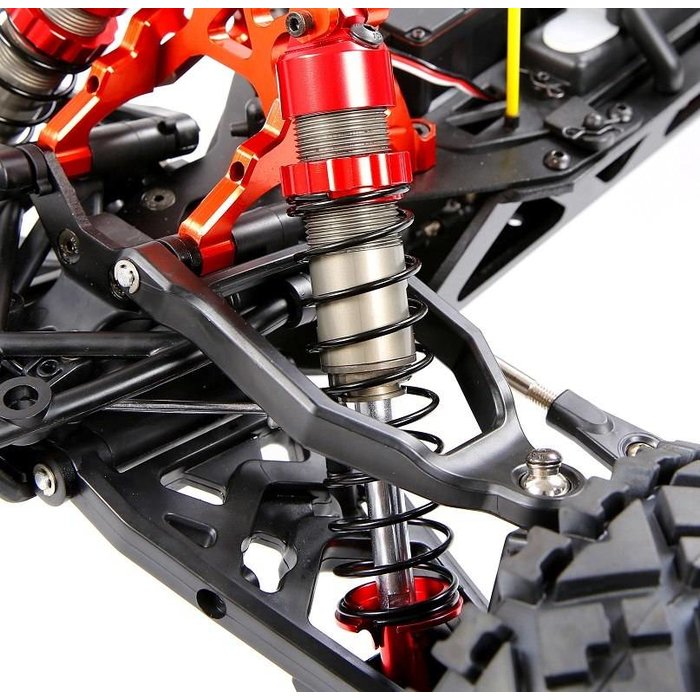 RovanSports  Baha CNC HD 10mm Front shocks with arms  (2 pc.) in red, silver or titanium
