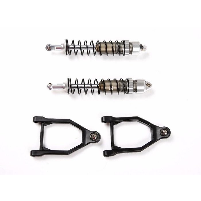 RovanSports  Baha CNC HD 10mm Front shocks with arms  (2 pc.) in red, silver or titanium