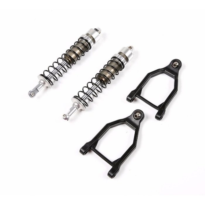 RovanSports  Baha CNC HD 10mm Front shocks with arms  (2 pc.) in red, silver or titanium