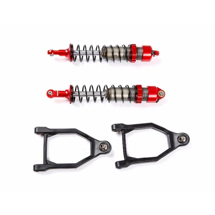 RovanSports  Baha CNC HD 10mm Front shocks with arms  (2 pc.) in red, silver or titanium