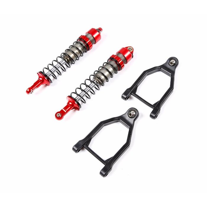 RovanSports  Baha CNC HD 10mm Front shocks with arms  (2 pc.) in red, silver or titanium