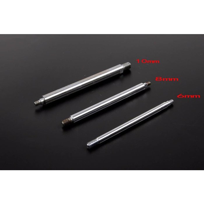 RovanSports  Baha CNC HD 10mm Front shocks with arms  (2 pc.) in red, silver or titanium