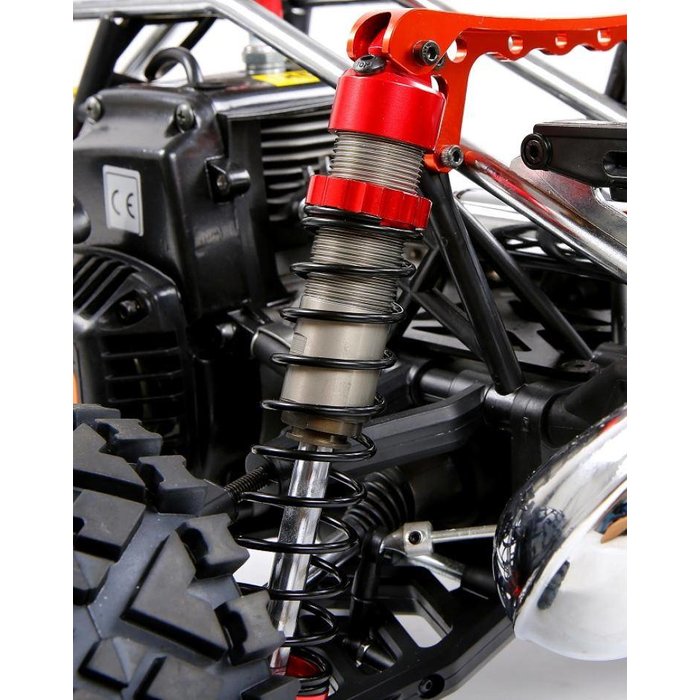 RovanSports Baha CNC HD 10mm Stoßdämpfer hinten (2 st.) in Rot, Silber oder Titan