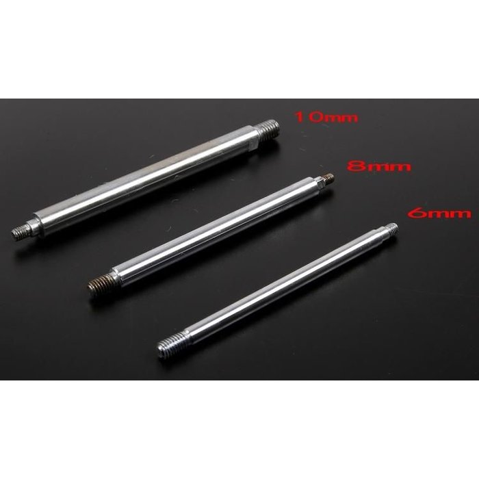 RovanSports  Baha CNC HD 10mm Rear Shock Absorber (2pcs) in red, silver or titanium