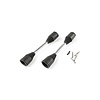 RovanSports 9MM drive shaft(2pcs/set) aandrijfas 9mm met zwarte of rode hoezen