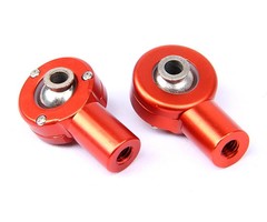 RovanSports CNC Alu front ball ends (2pcs) / kogeluiteinden voor schokbrekers Baja