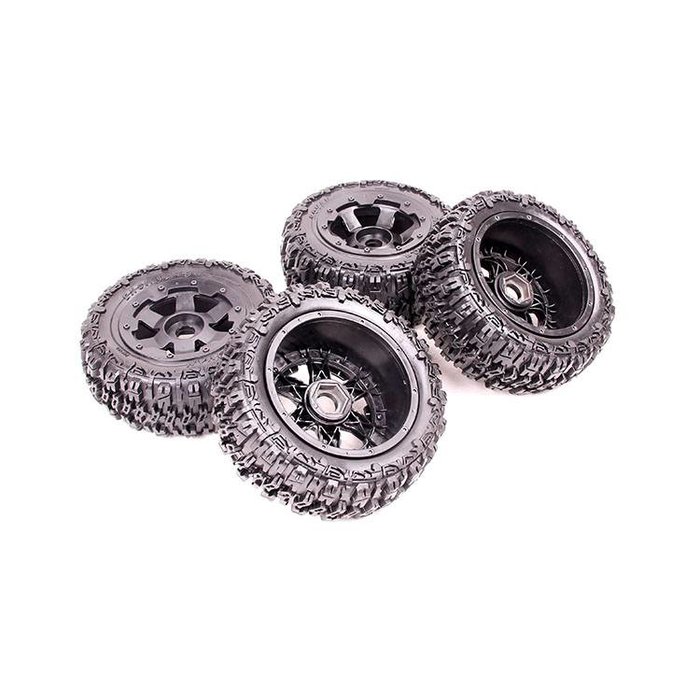 RovanSports Excavator 5T truck knobby tires (4 pcs) 80x195+75x195