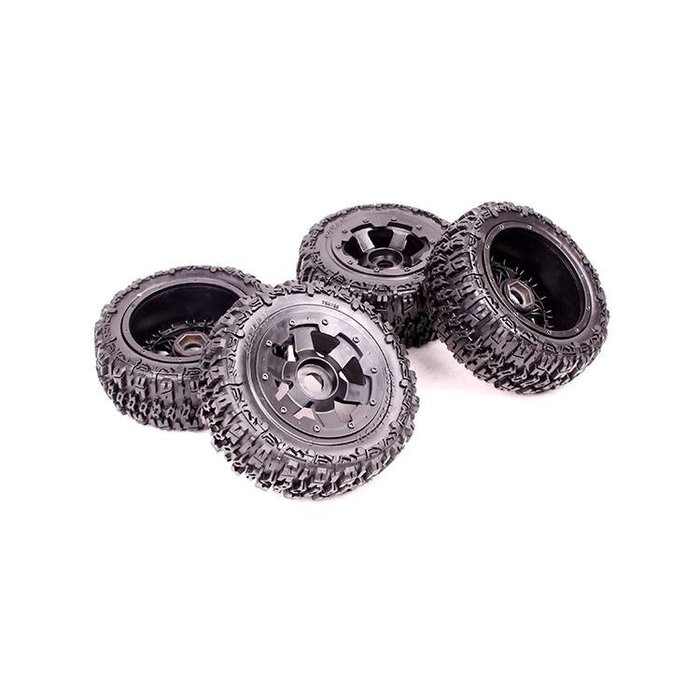 RovanSports Excavator 5T truck knobby tires (4 pcs) 80x195+75x195