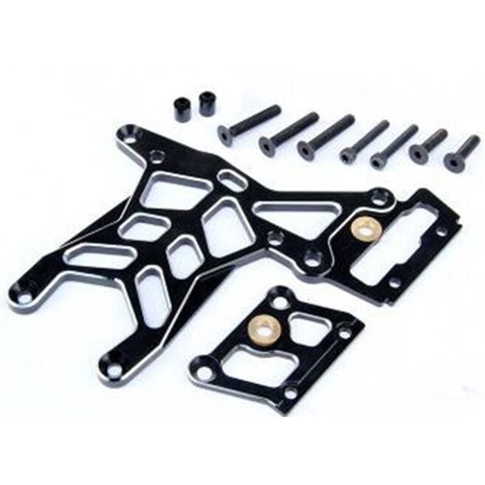 RovanSports CNC Black/white rear up thicker connection plate set