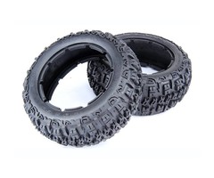 RovanSports 5T/SC Knobby tire set front Excavator 75x195 (2pcs)