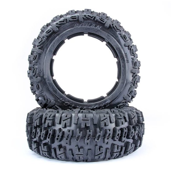 RovanSports 5T/SC Knobby tire set front Excavator 75x195 (2pcs)