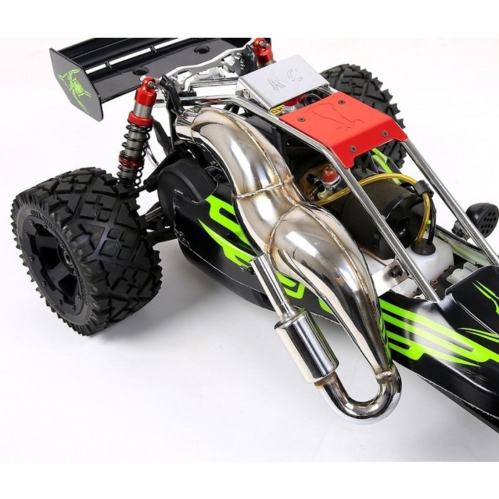 RovanSports Baha roestvrijstalen uitlaatpijp met demper S.S Torque