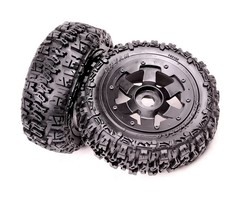 RovanSports 5T Knobby wheel tire set (front) 2pcs Excavator 75x195