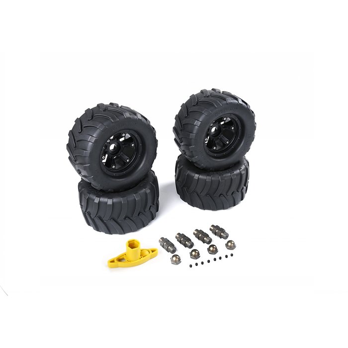 RovanSports Big X tire sets (220x120) für FG inklusive Distanzstücke, Radmuttern und Radschlüssel