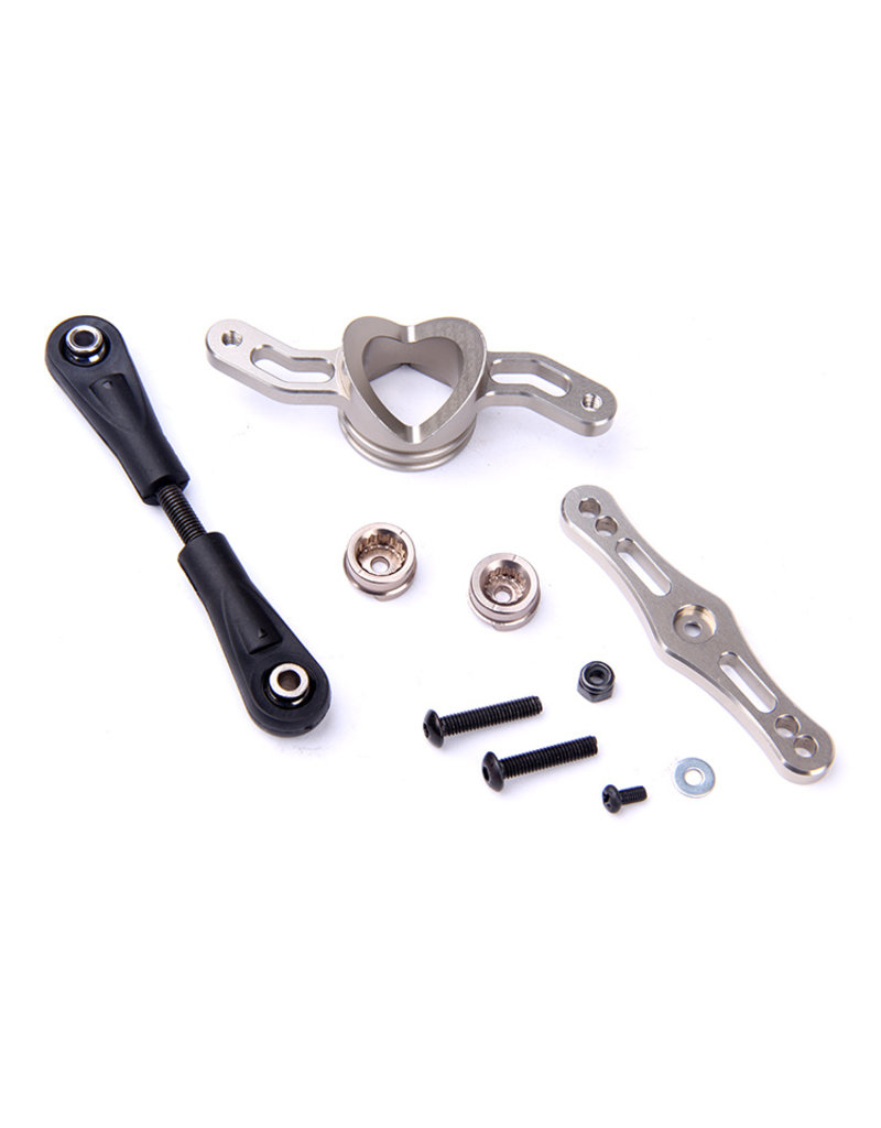 LT CNC metal stud steering arm steering (15T. and 17T,) RovanSports.nl