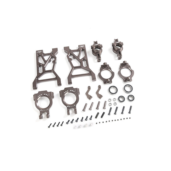 RovanSports F5 CNC metal front arms and wheel bearing set