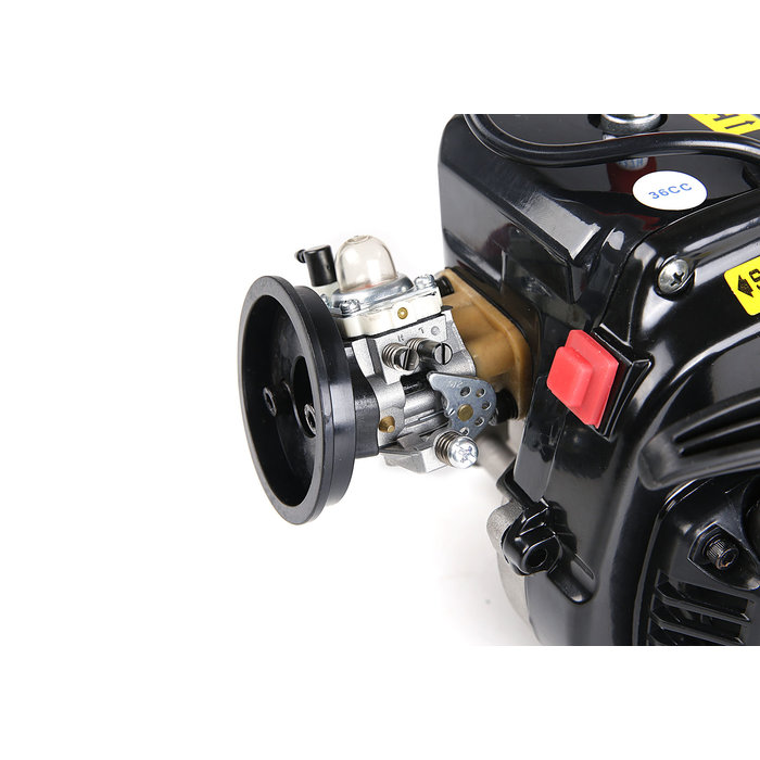 RovanSports LT 36CC double piston ring! 4 bolts easy start engine (Walbro 1107 carburetor, NGK spark plug)