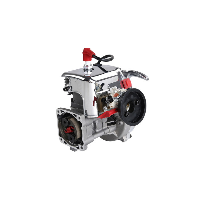 RovanSports BAHA 36CC dubbele zuigerveer! zilveren 4 bouts easy start motorblok (Walbro 1107 carburateur, NGK bougie)