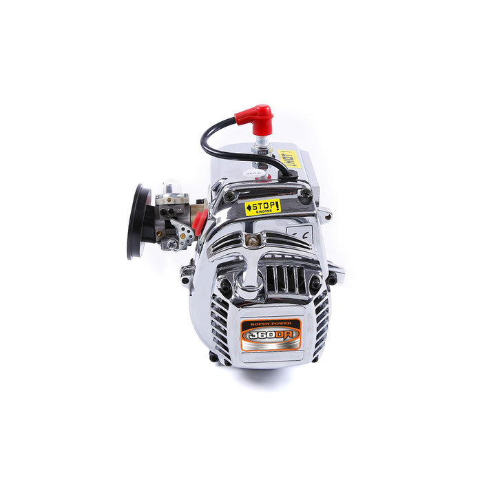 RovanSports BAHA 36CC dubbele zuigerveer! zilveren 4 bouts easy start motorblok (Walbro 1107 carburateur, NGK bougie)
