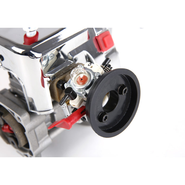 RovanSports LT 36CC dubbele zuigerveer! zilveren 4 bouts easy start motorblok (Walbro 1107 carburateur, NGK bougie)