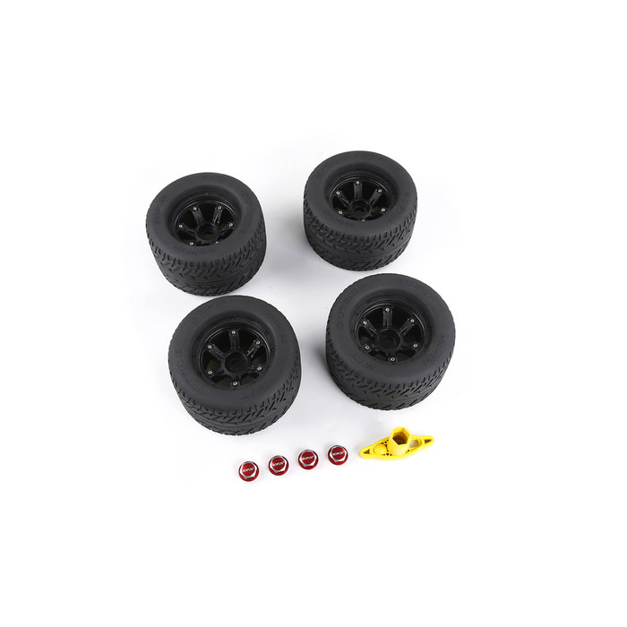 RovanSports Traxxas MAX-X weg banden wielen set (200x120)