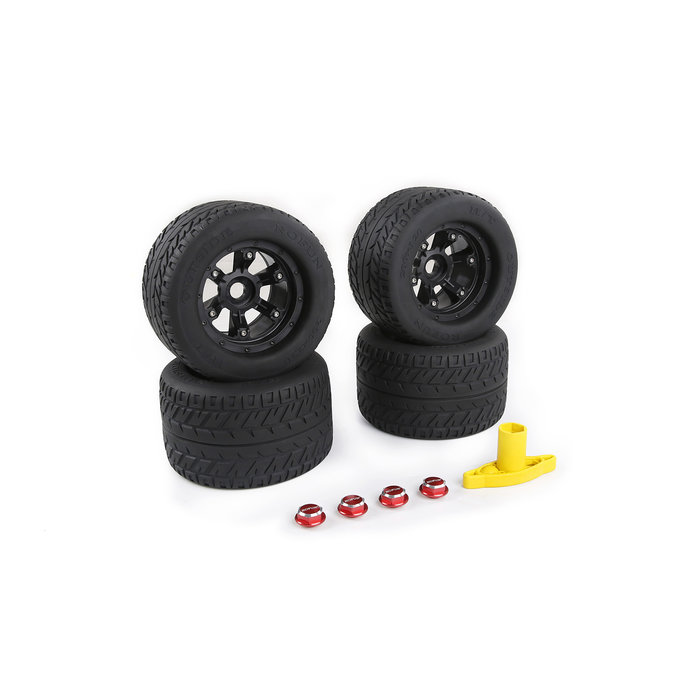 RovanSports Traxxas MAX-X weg banden wielen set (200x120)