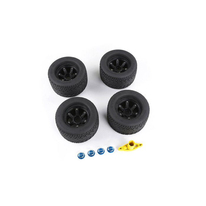 RovanSports Traxxas MAX-X road tires wheels set (200x120)