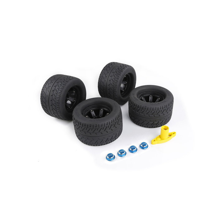 RovanSports Traxxas MAX-X Straßenreifen Felgen Set (200x120)