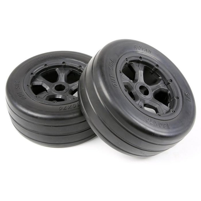 RovanSports  LT slick tires(univeral to BAHA 4WD/LT/ Losi) 180x70 2 pc.
