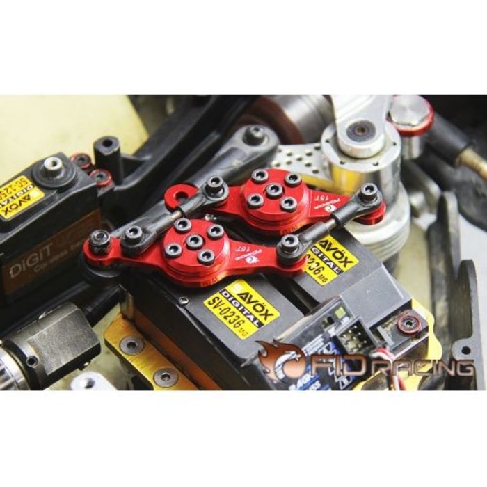 FIDRacing Adjustable Steering Servo arm for dual servo tray