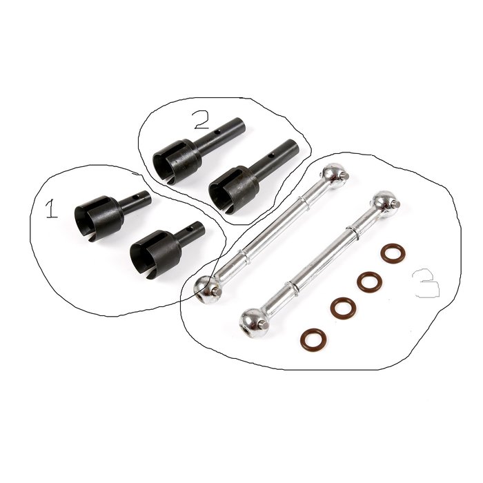 RovanSports Baha reinforcing drive shaft set