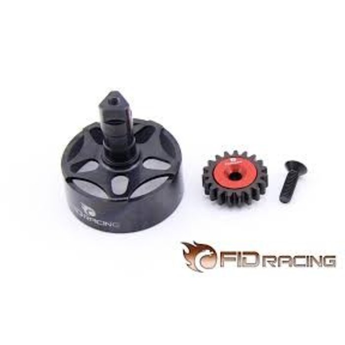 FIDRacing LOSI 5IVE CNC clutch housing +19t gear