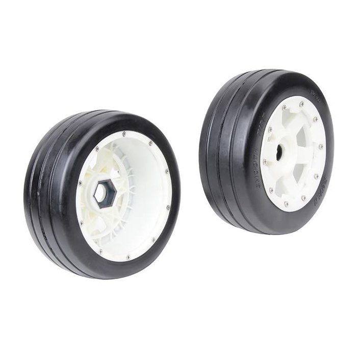 RovanSports 5B front slick tyres set with nylon hub / smooth tire 170x60 (2pc.)