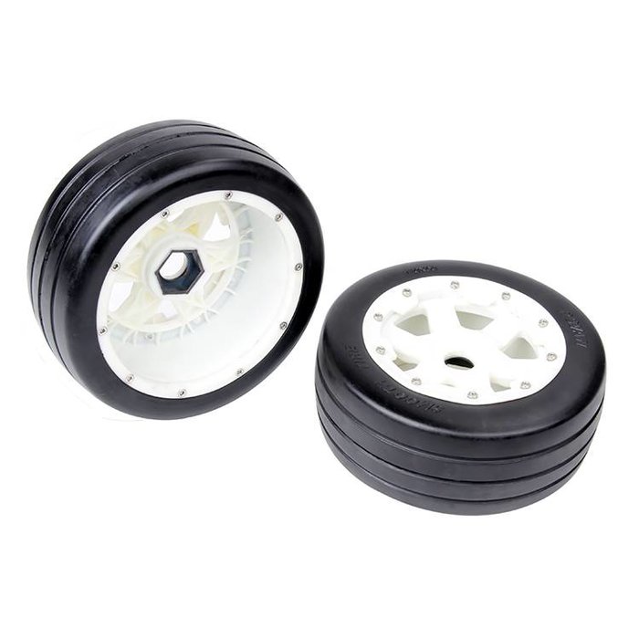 RovanSports 5B front slick tyres set with nylon hub / smooth tire 170x60 (2pc.)