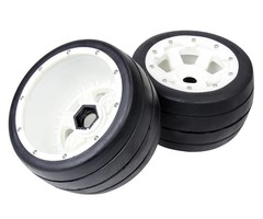 RovanSports 5B front slick tyres set with nylon hub / smooth tire 170x80 (2pc)