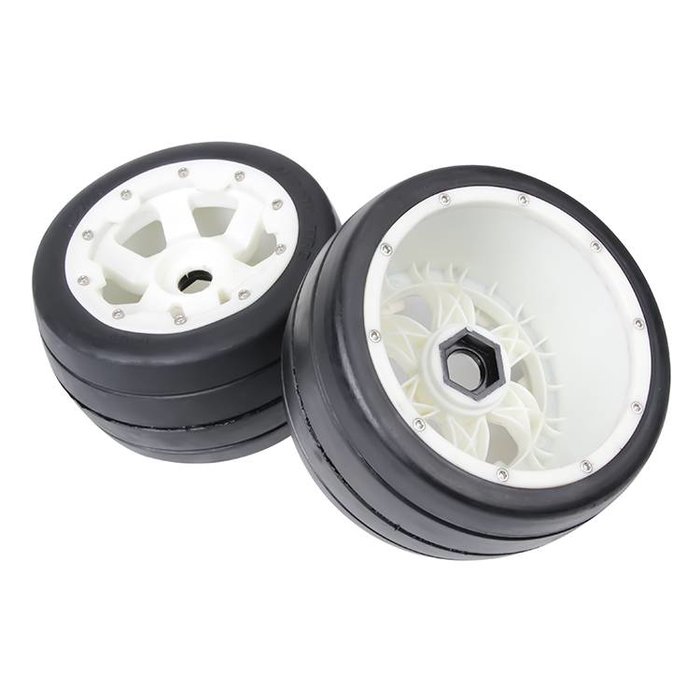 RovanSports 5B front slick tyres set with nylon hub / smooth tire 170x80 (2pc)