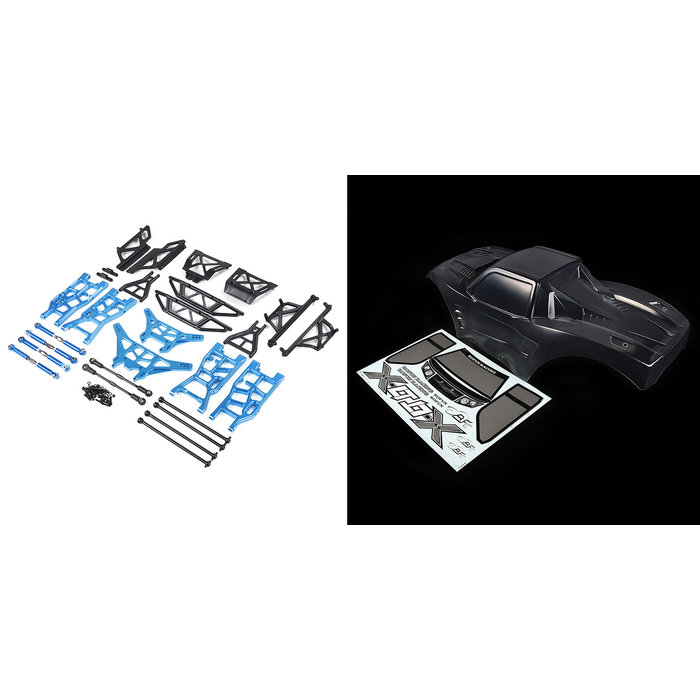 RovanSports  X-LT conversion kit (transparent shell, blue metal parts)