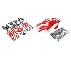 RovanSports X-LT conversion kit with red body and red CNC parts